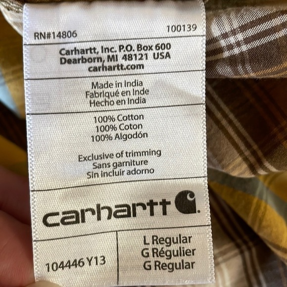 Carhartt Relaxed Fit Size Large - Picture 10 of 10